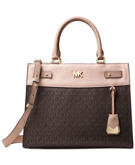 michael kors reagan large|Michael Kors Signature Reagan Large Satchel .